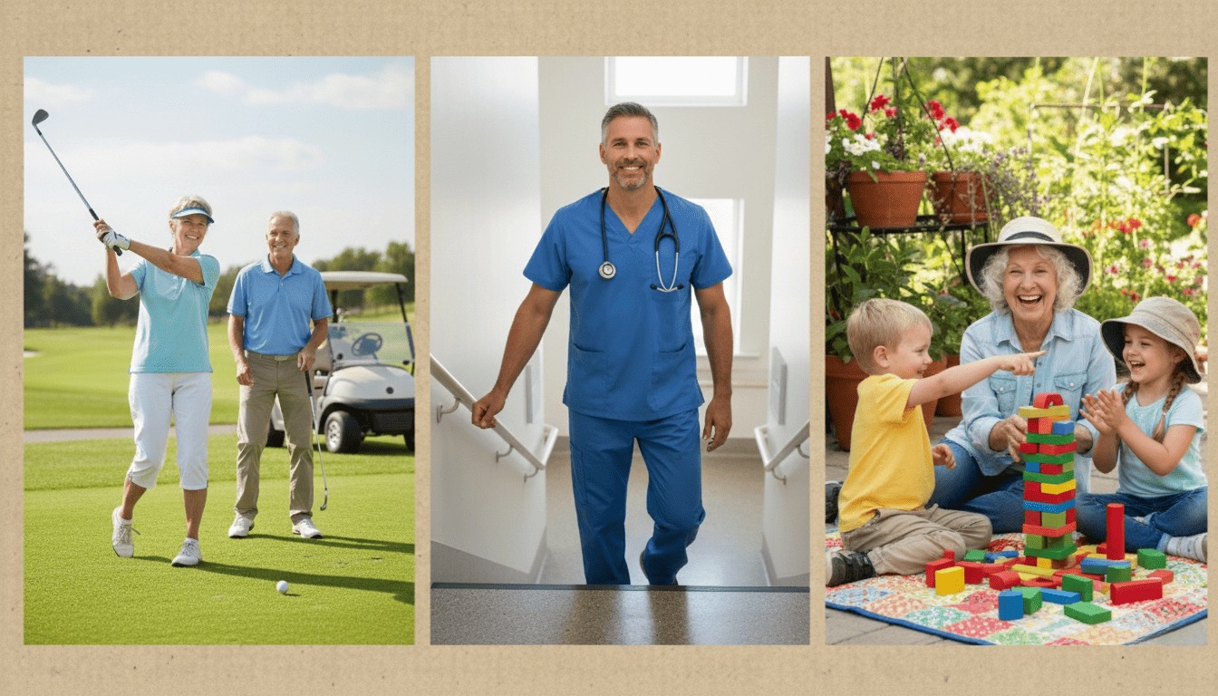 Активен живот отново — голф, изкачване по стълби без болка, игра с внуците